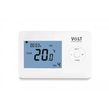 VOLT POLSKA Comfort HT-02 laidinis programuojamas kambario termostatas, baltas