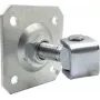 PSG Reguliuojamas Virinamas Vyris 61.019.01 su Montavimo Plokšte 100x100x4mm - M20 Sriegis (Cinkuota Akis)