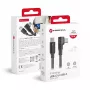 Forcell F-Energy CC-1Deg USB-C į USB-C laidas 100W PD QC4.0 5A 2m Juodas 90° Kampus