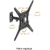 GETFORT GF-FM2365-30 Full-Motion TV laikiklis LED/LCD 23-65 colių, 30 kg, VESA 400x400, juodas
