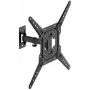 GETFORT GF-FM2365-30 Full-Motion TV laikiklis LED/LCD 23-65 colių, 30 kg, VESA 400x400, juodas