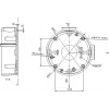 MITON MT-P1260 Paviršinio montavimo jungiamoji dėžutė 120x60x50mm IP65 šviesiai pilka