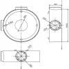 MITON MT-P1260 Paviršinio montavimo jungiamoji dėžutė 120x60x50mm IP65 šviesiai pilka