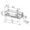 BIRA HARTTE XS00UW Electric Strike 12-24V AC/DC su mechaniniu atleidimo jungikliu