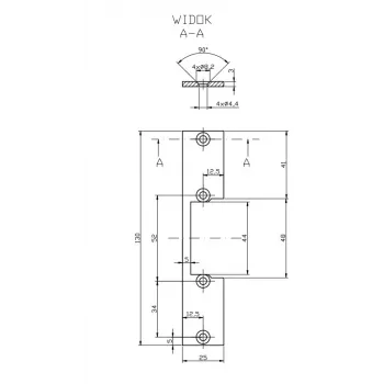 HARTTE OK-P2 Trumpa plokščia juosta, S, 3 mm, STC, atvira