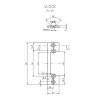 HARTTE OK-P1 Trumpa tvirtinimo juosta, S, 3 mm, STC, atvira