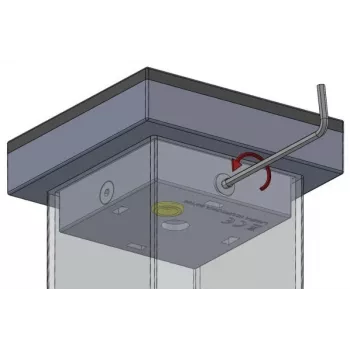 LED Įspėjamasis Žibintas Proxima SŁUPKOWA Gintarinė 12-230V AC/DC IP54