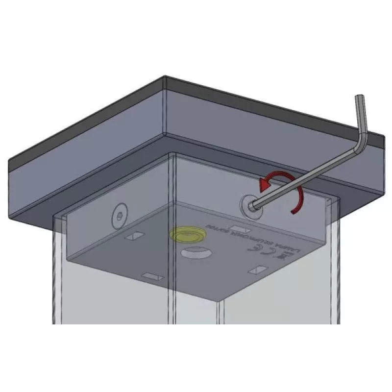 LED Įspėjamasis Žibintas Proxima SŁUPKOWA Gintarinė 12-230V AC/DC IP54