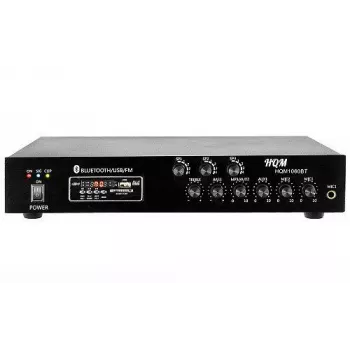 HQM HQM1060BT/S 60W PA stiprintuvas su Bluetooth, USB, SD, FM radiju