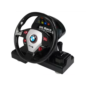 LEAN TOYS BMW M3 baltas 1:18 RC automobilis su vairo pultu, garsu ir šviesomis