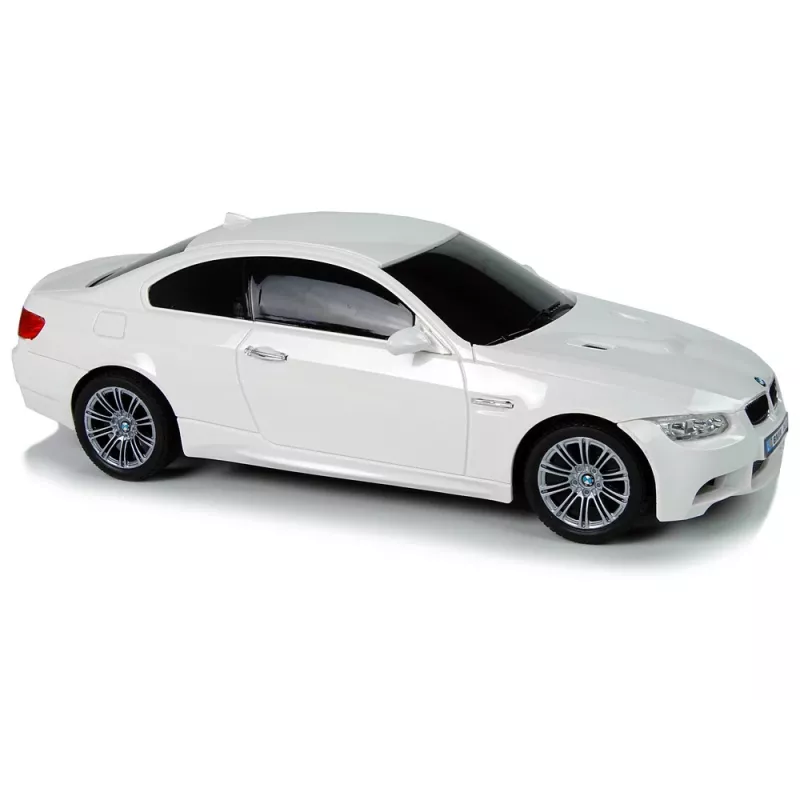 LEAN TOYS BMW M3 baltas 1:18 RC automobilis su vairo pultu, garsu ir šviesomis