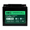 GREEN CELL AGM VRLA 12V 50Ah Priežiūros Nereikalaujantis Akumuliatorius UPS Sistemoms, 197x166x170mm
