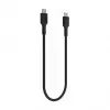 Green Cell PowerStream USB-C – USB-C kabelis 100W, 0,3 m, juodas