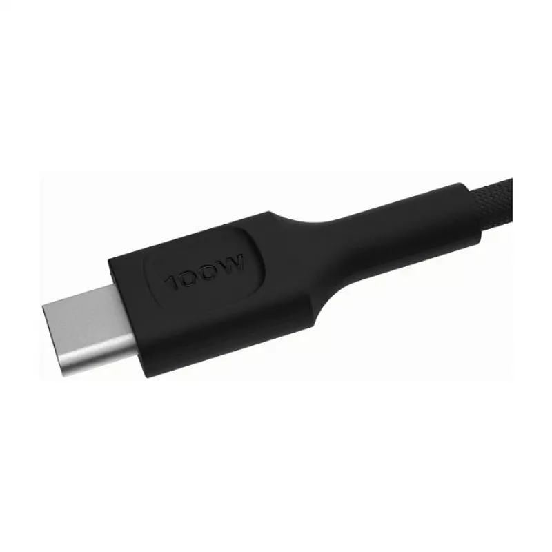 Green Cell PowerStream USB-C – USB-C kabelis 100W, 0,3 m, juodas