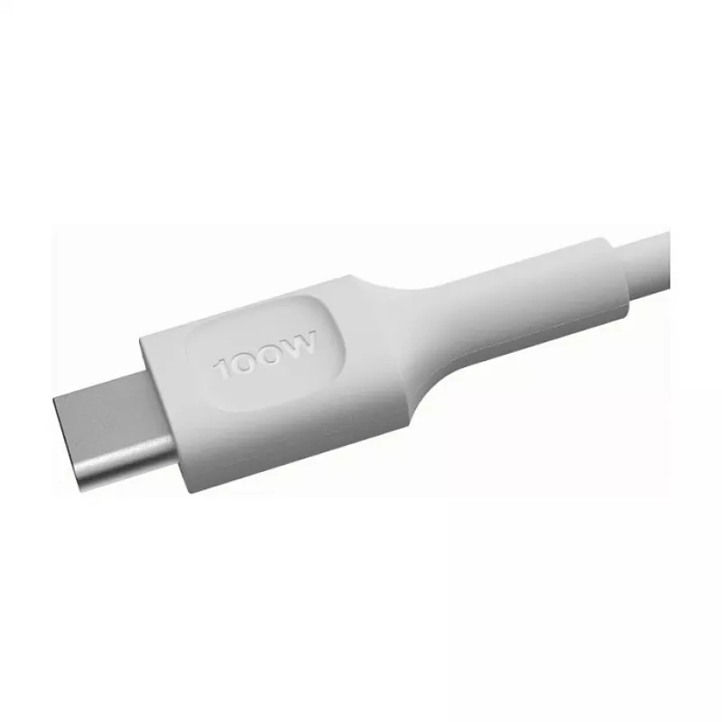 GREEN CELL PowerFlex USB-C į USB-C laidas 2m 100W PD Snow White