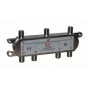 CORAB 6-Way TV/SAT Signal Splitter 5-2400 MHz with DC Power Pass