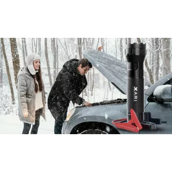 XARI JS50 4-in-1 Jump Starter 1000A Peak, 20000mAh Power Bank, Air Compressor, LED Flashlight