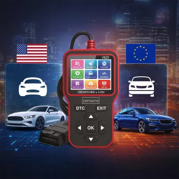 ZENWIRE V620 OBD2 ELM327 CAN sąsajos diagnostinis skaitytuvas