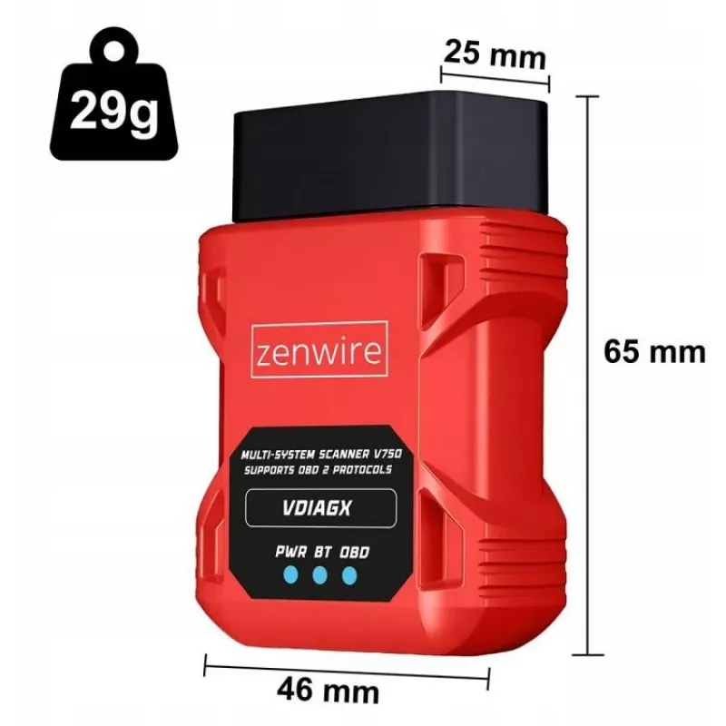 OBD2 diagnostinis skaitytuvas ELM327 VDiagX V016 Bluetooth sąsaja