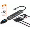 ZENWIRE BS-HC703 USB-C 7-in-1 Hub Adapter su HDMI 4K, USB 3.0, SD kortelių skaitytuvu, Power Delivery 100W, kosminė pilka