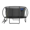MERACH MR-2429B3 Trampolinas, 4,5 m (15 ft) Apvalus su Apsauginiu Tinklu, 150 kg Maks. Svoris, 96 Spyruoklės