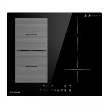 AMZCHEF CE-FS-I72S-FFDD07 4-Zonų Indukcinė Kaitlentė 7200W Juoda Įmontuojama