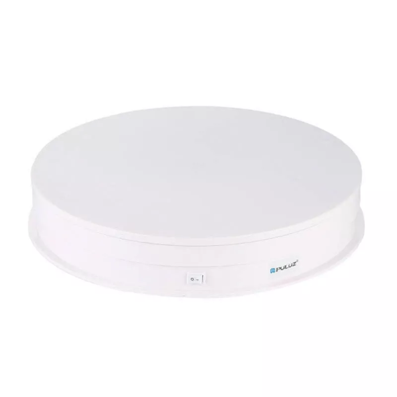 PULUZ Electric Rotating Turntable Display 30cm USB (White)