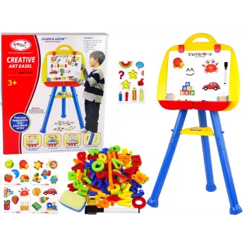 LEAN TOYS Stovimas Magnetinis Baltosios Lentos Magnetas 1200x900mm Dvipusis 360° Sukimasis