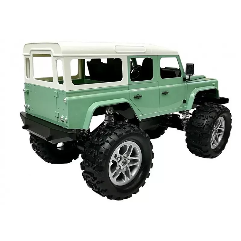 Double E valdomas automobilis Jeep R/C žalias 7.5 km/h 1:14 2.4G