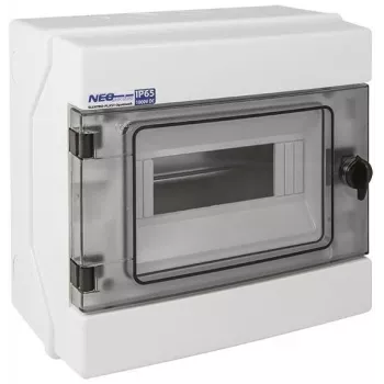 ELEKTRO-PLAST OPATÓWEK Hermetiškas modulinis skirstomasis dėklas 1x8 paviršinis montavimas (N+PE) IP65 RH-8