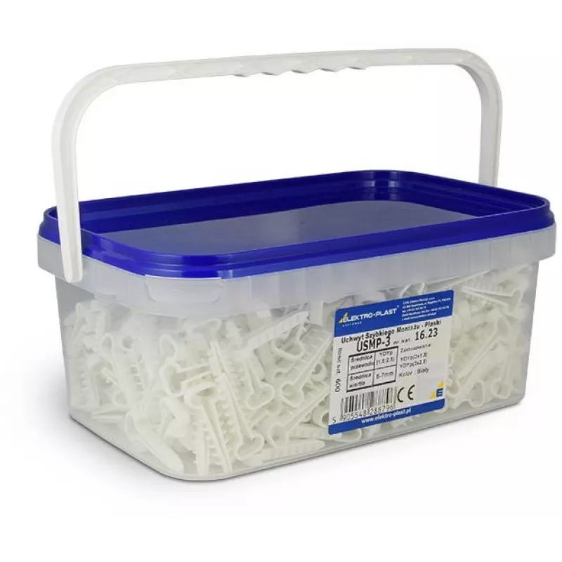 Quick Mount Clip - Flat USMP-3 Elektro-Plast Opatówek 600pcs BOX 16.23