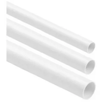 STASIŃSKI SP. Z O.O. Rigid Smooth Electrical Conduit White RL-16 2m (Pack of 25)