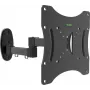 OPTICUM Flexi Twin Full-Motion TV sieninis laikiklis 17-42 colių ekranams, juodas, 25 kg talpa