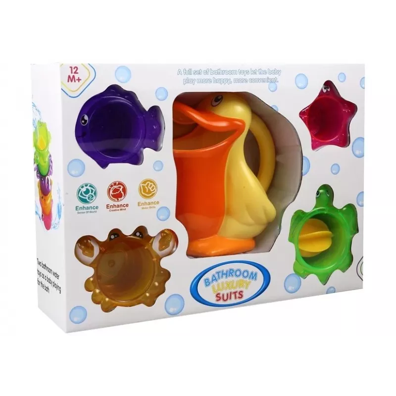 LEAN TOYS Pelikanas su Raštais Maudynėms