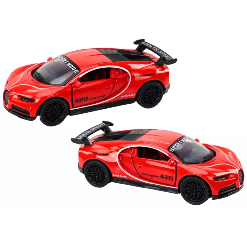 LEAN TOYS Automobilis Sportinis Automobilis 1:32 Friction Drive Raudonas