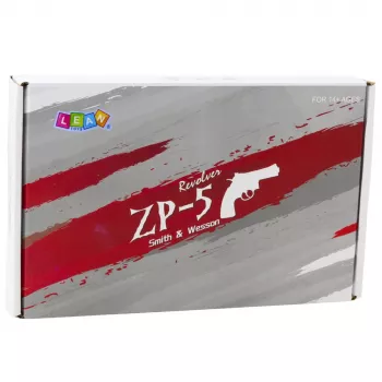 LEAN TOYS Revolver ZP-5 šoviniai putplasčiai vandens rutuliukai hidrogelinis skydas dėklas