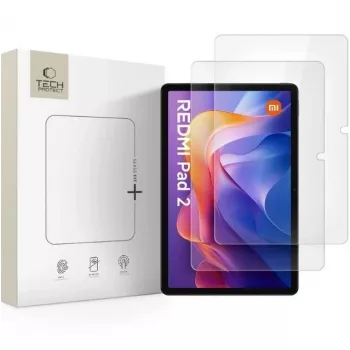 TECH-PROTECT Glass Fit+ 2 vnt. Grūdinto stiklo apsauga ekranui, skirta Xiaomi Redmi Pad 2 / Redmi Pad SE 11.0 inch Skaidri