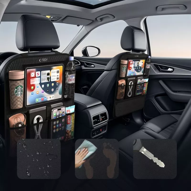 TECH-PROTECT UCA200 Backseat Car Organizer Black