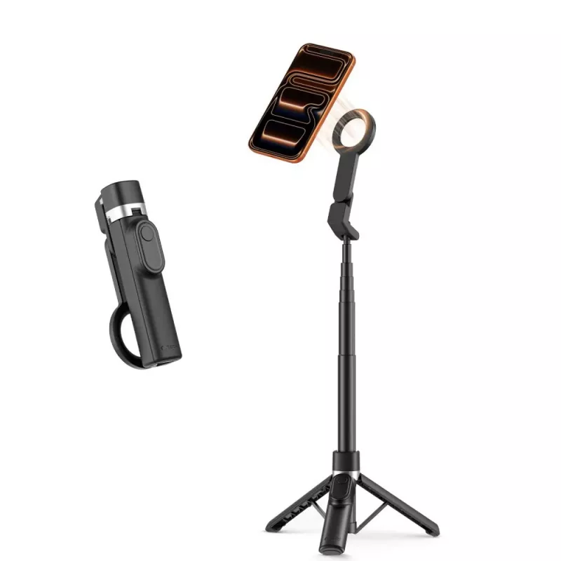 TECH-PROTECT L11S MagSafe Bluetooth Selfie Stick Tripod Black