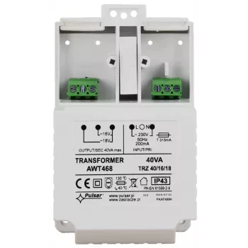 Pulsar AWT468 AC/AC Transformatorius 230V AC į 16V/18V AC 4A 68VA DIN bėgiui