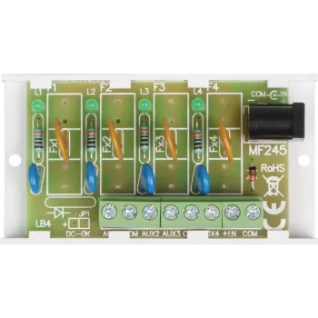 PULSAR AWZ575 8 kanalų saugiklių modulis 1A stiklinis saugiklis 10-30V DC