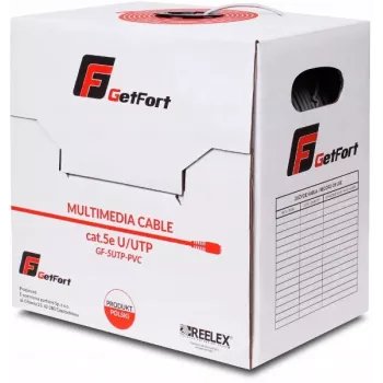 GETFORT Premium Cat.5e U/UTP PVC Network Cable 305m (1000ft) - Grey