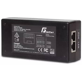 GETFORT GF-48D500 PoE adapteris 48V 0,5A 24W pasyvus PoE injektorius