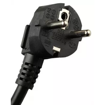 GETFORT LGF-06-Z 19 colių 1U 6 lizdų Schuko maitinimo paskirstymo blokas (PDU) - 1,8 m kabelis, 16 A, 230 V, juodas