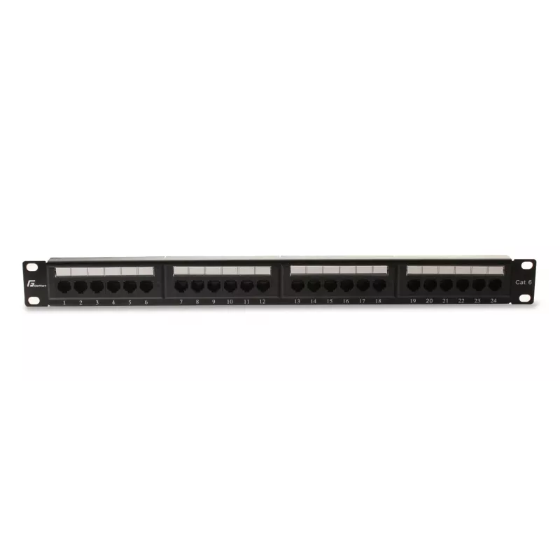 GETFORT PGF-6UTP24-B4 Patch Panel UTP Cat.6 24 Port 1U Juodas