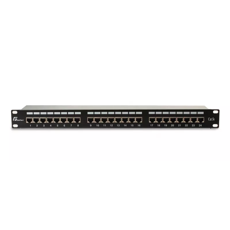 GETFORT PGF-5EFTP24-B6 Patch Panel FTP Cat.5e 24 Port 1U Juodas