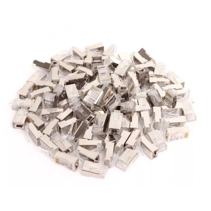 GETFORT RJ45 CAT.5e 8P8C Shielded Connector (100 vnt.)