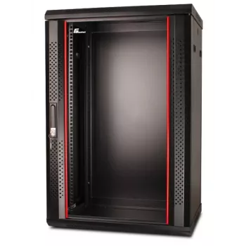 GETFORT 19 inch CALI Wall-Mounted Rack Cabinet 18U 600x600mm Black