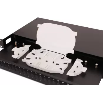 GETFORT GF-FO01-SX 1U 19-Inch 24xSC Simplex Fiber Optic Patch Panel su Splice Tray