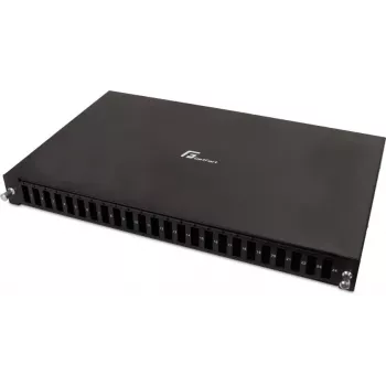 GETFORT GF-FO02-DX 1U 19 Inch 24xSC Duplex Fiber Optic Patch Panel su stumdomaisiais padėklais